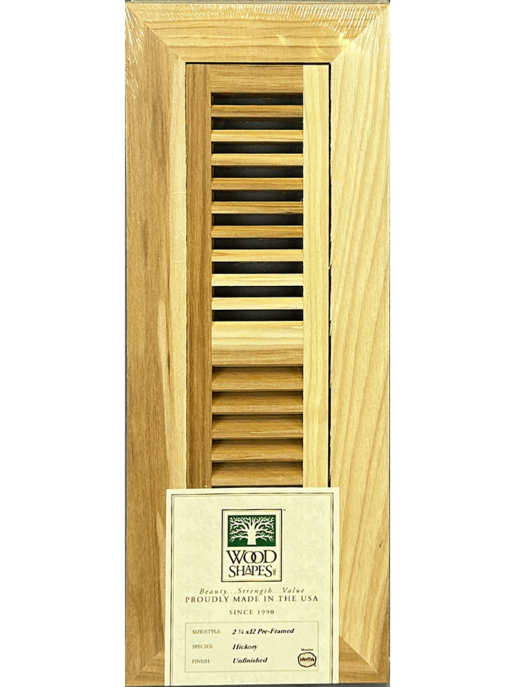 hickory 2x12 flush mount flooring vent