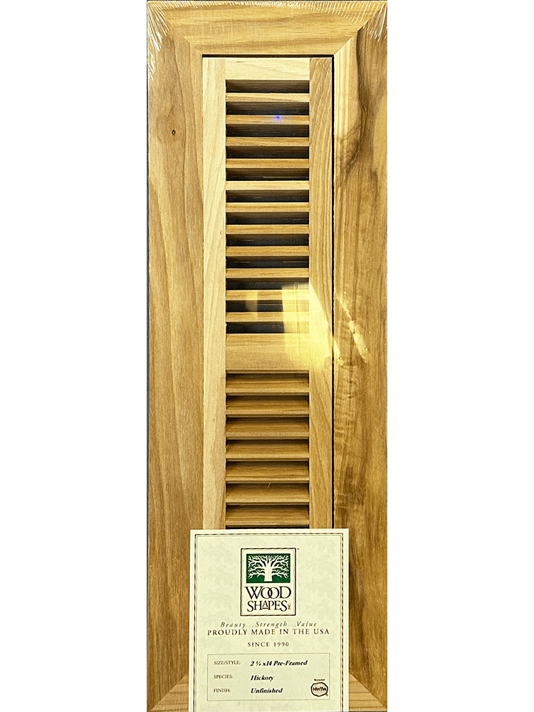 hickory 2x14 flush mount flooring vent