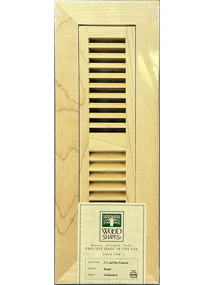 maple 2x12 flush mount flooring vent