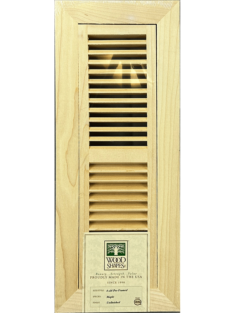 maple 4x14 flush mount flooring vent