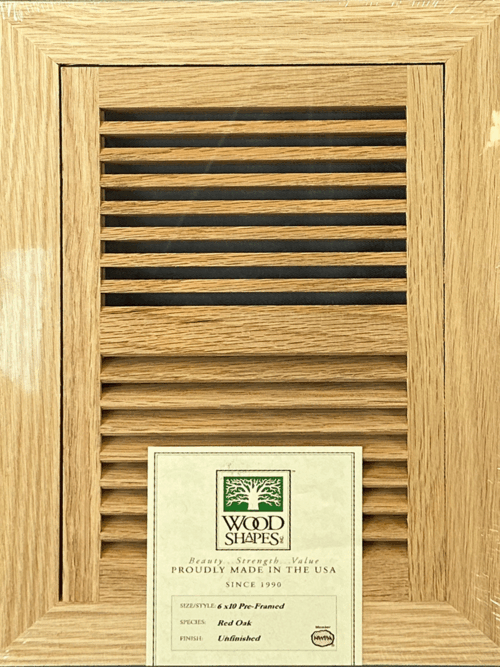 white oak 6x10 flush mount flooring vent