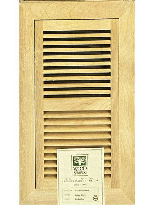 yellow birch 6x12 flush mount flooring vent